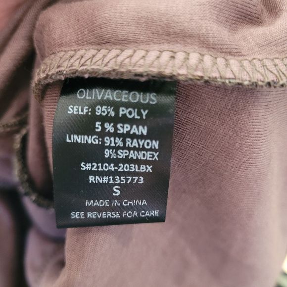 Olivaceous NWT Camouflage Body Suit Top Small - Picture 11 of 12